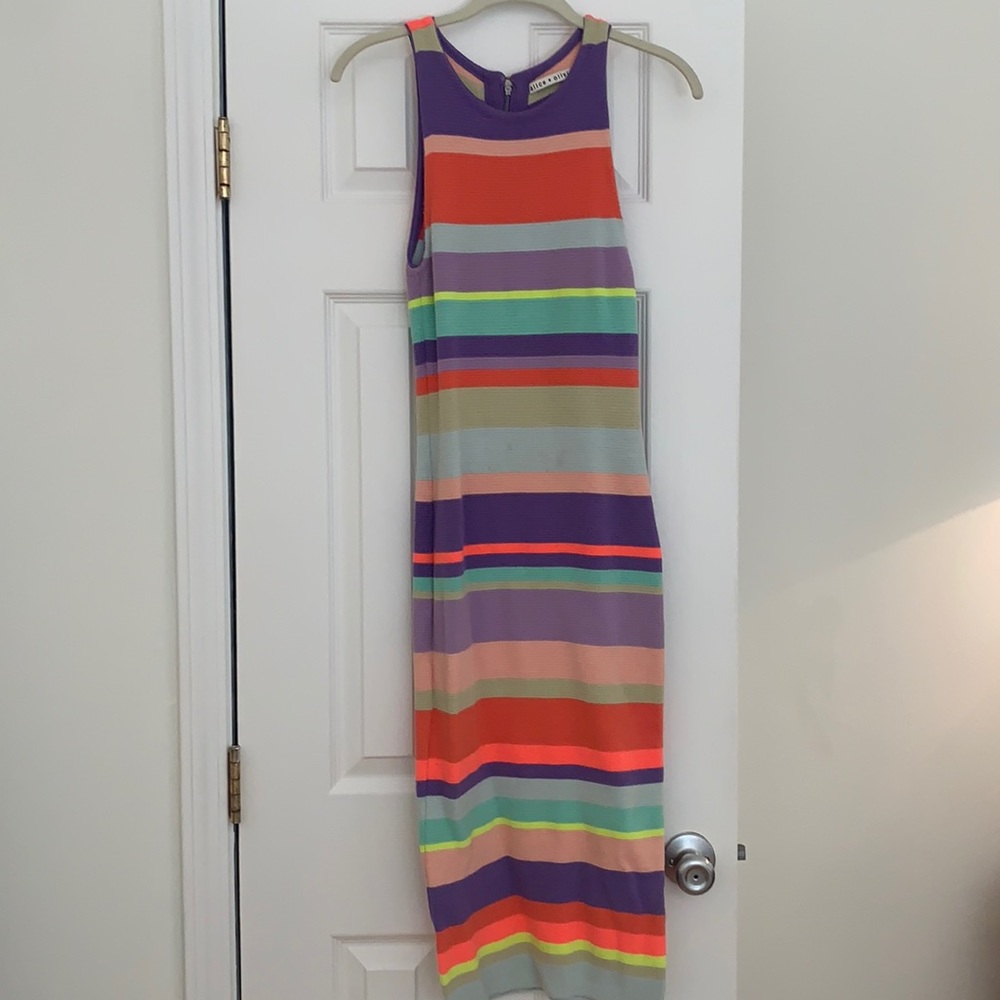 Alice + Olivia Jenner Striped Dress XS